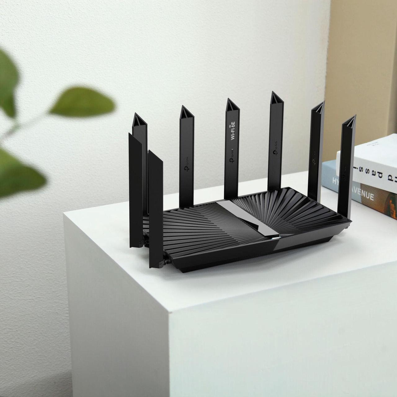 Alt view image 6 of 6 - TP-Link - Archer AXE7800 Tri-Band Wi-Fi 6E Router - Black