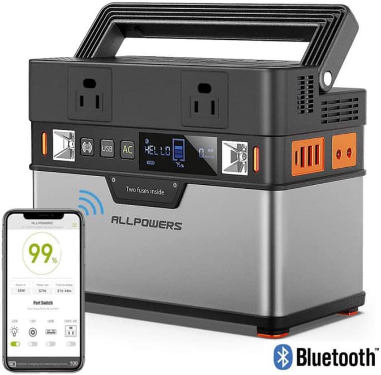 Main image of 288Wh QI Solar Portable Power Station Portable Generator Emergency Power Supply