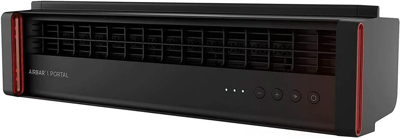 Main image of Sharper Image Portal 3-Speeds Window Fan with Reversible Exhaust - Black
