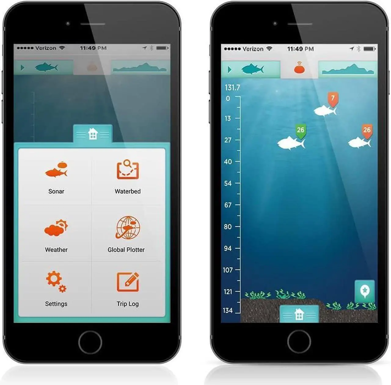 Alt view image 4 of 7 - ReelSonar Wireless Bluetooth Smart Fish Finder