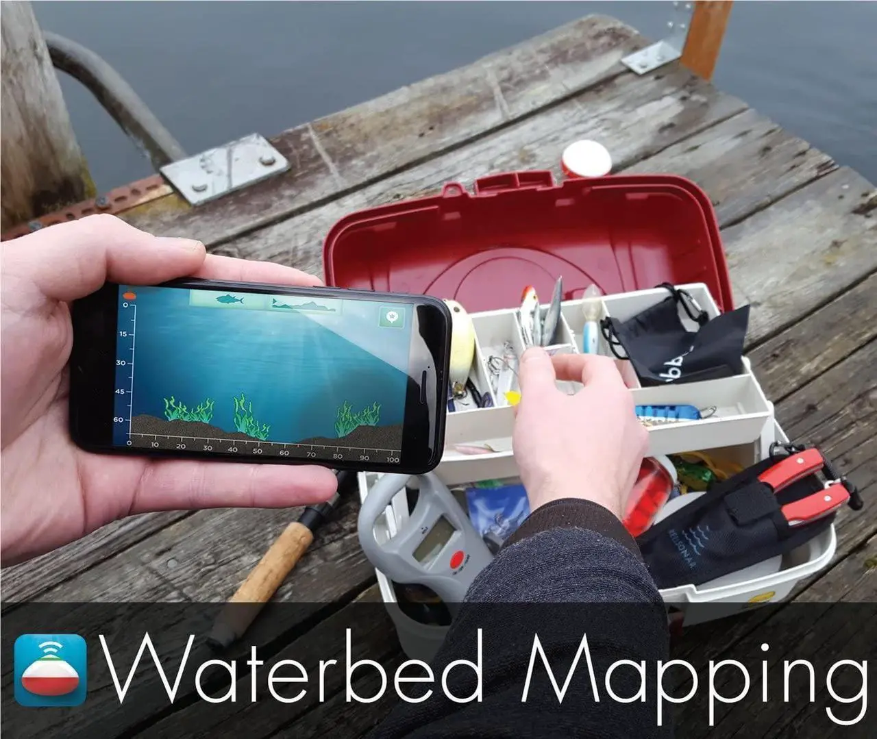 Alt view image 2 of 7 - ReelSonar Wireless Bluetooth Smart Fish Finder