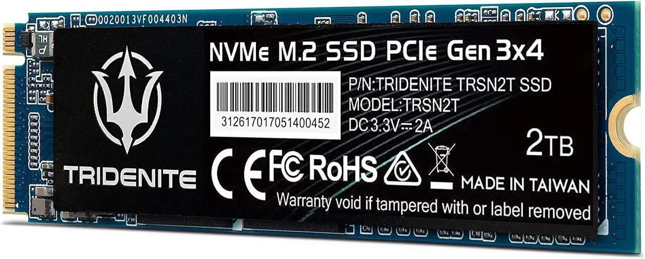 Main image of TRIDENITE 1TB NVMe M.2 2280 PCIe Gen 3x4 Internal Solid State Drive (SSD)