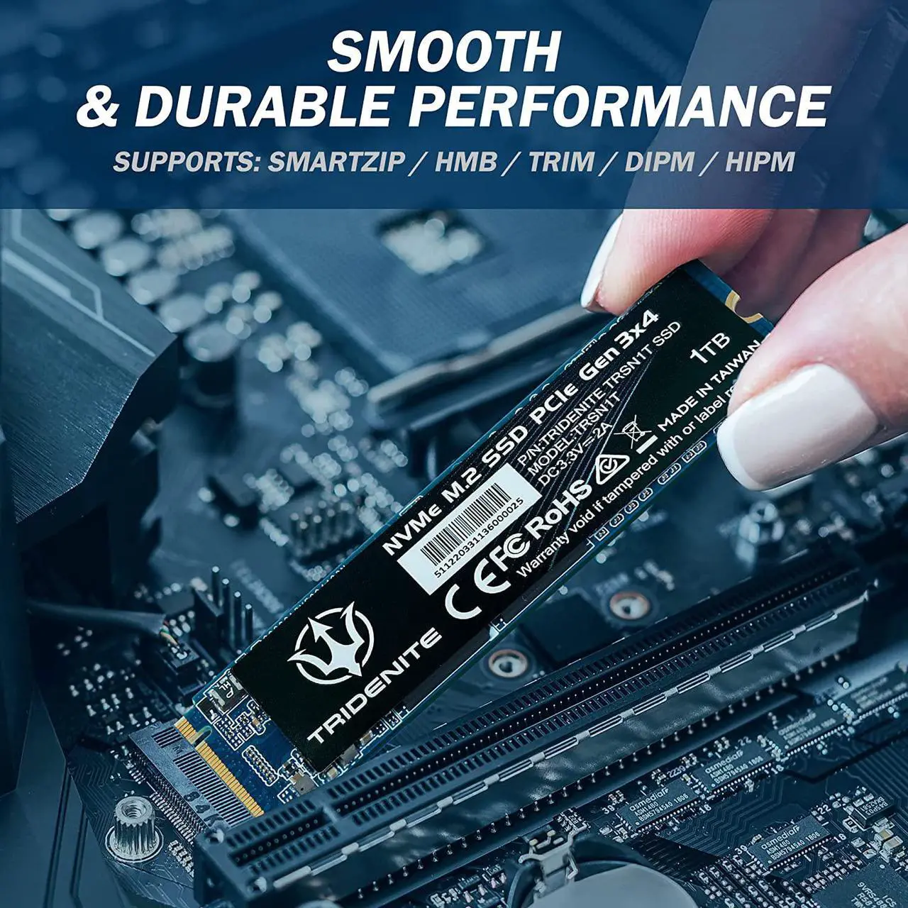 Alt view image 4 of 5 - TRIDENITE 1TB NVMe M.2 2280 PCIe Gen 3x4 Internal Solid State Drive (SSD)