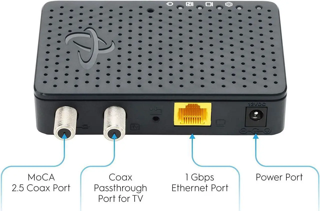 Alt view image 2 of 7 - Hitron Bonded MoCA 2.5 Adapter for Ethernet Over Coax (2-Pack) | 1 Gbps Ethernet, 2.5 Gbps Over existing Coax Cable | Ideal Backbone for Mesh WiFi, Streaming and Gaming | 2 HTEM4 MoCA Adapters in Kit