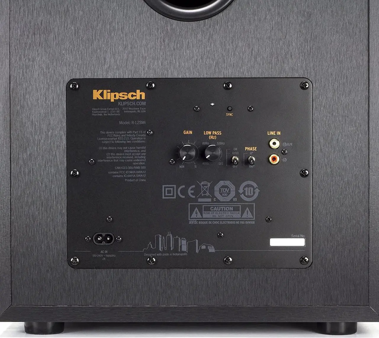 Alt view image 6 of 7 - Klipsch 12" 400 Watts Wireless Subwoofer Brushed Black Vinyl (R-12SWi)