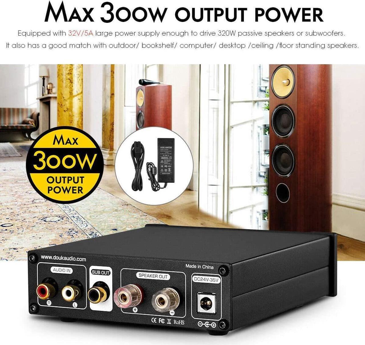 Alt view image 4 of 7 - Nobsound G2 PRO Hi-Fi 300W Subwoofer Power Amplifier Mono Channel Class D SUB Audio Amp