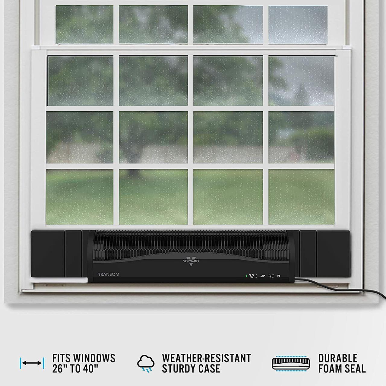 Alt view image 3 of 5 - Vornado TRANSOM 4 Speed Window Air Circulator Fan with Remote Control