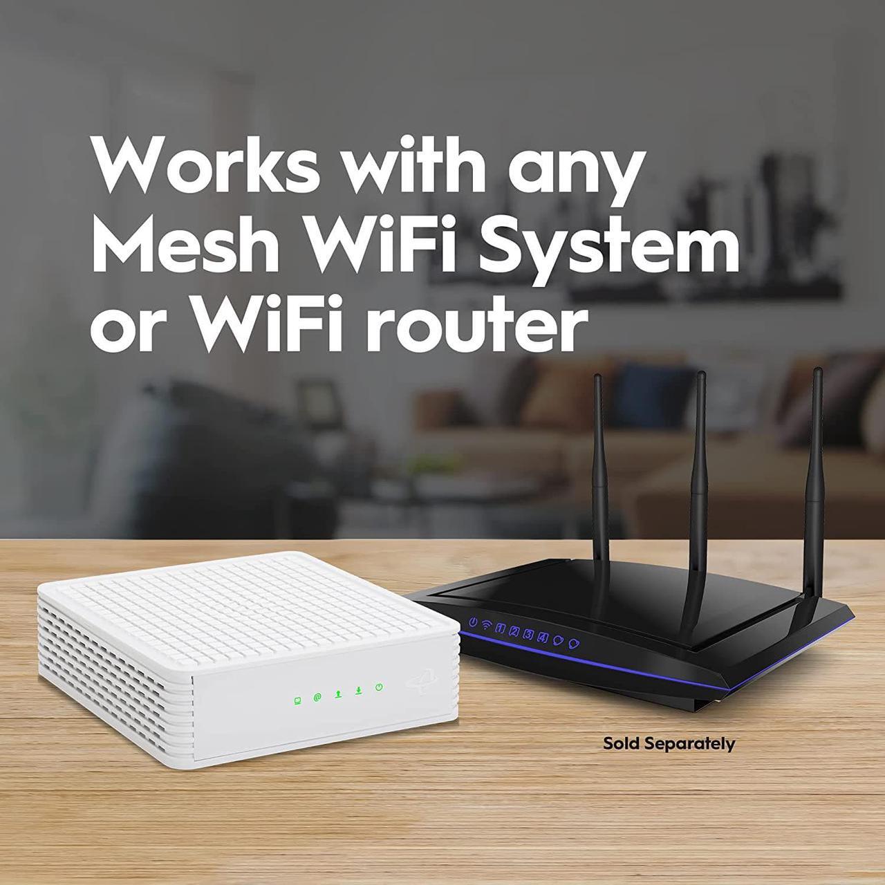Alt view image 3 of 7 - Hitron CODA DOCSIS 3.1 Modem | Pairs with Any WiFi Router or Mesh WiFi | Certified with Comcast Xfinity, Charter Spectrum, Cox | 10x Faster Than DOCSIS 3.0 | Cable Modem with 2X 1 Gbps Ethernet Ports