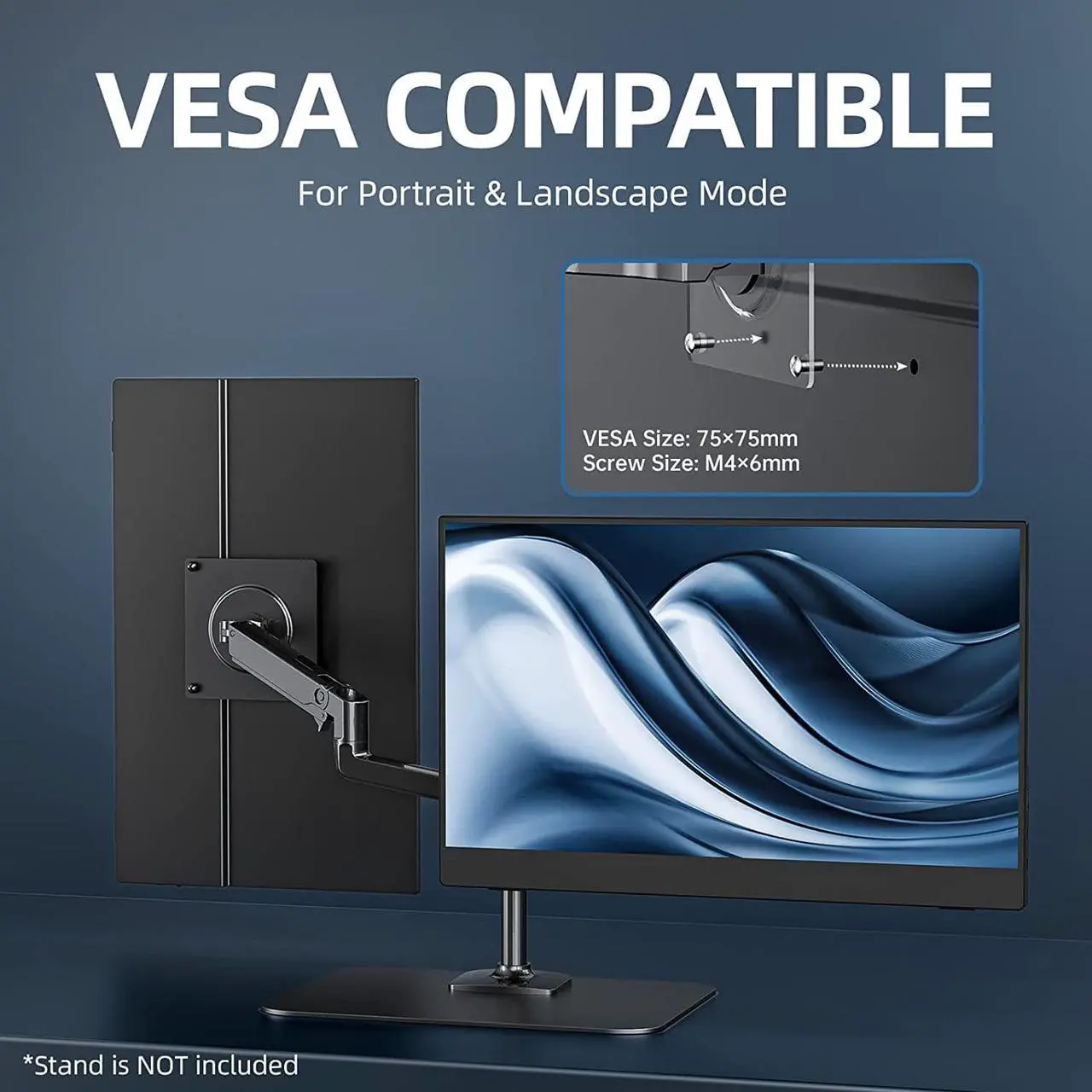 Alt view image 7 of 7 - Portable Monitor 15.6 Inch 1080P Travel Monitor with Speaker Dual USB-C Mini HDMI Portable Monitor for Laptop MacBook Surface PC Xbox PS5 Switch, with Cover Stand VESA
