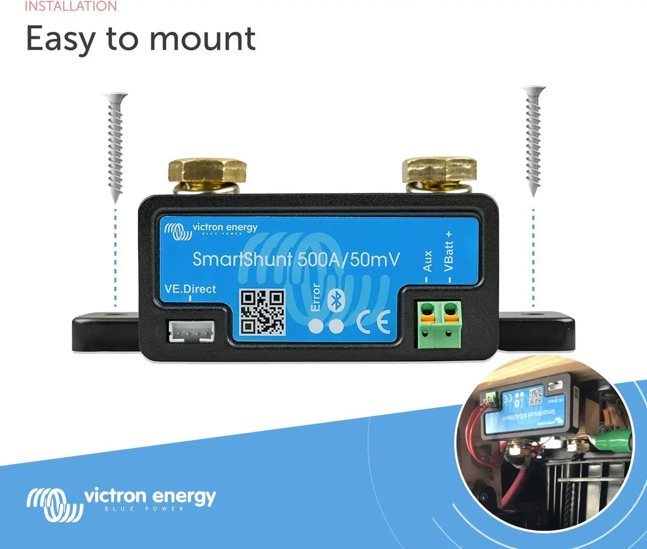 Alt view image 4 of 7 - SmartShunt 500 amp Battery Monitor (Bluetooth)