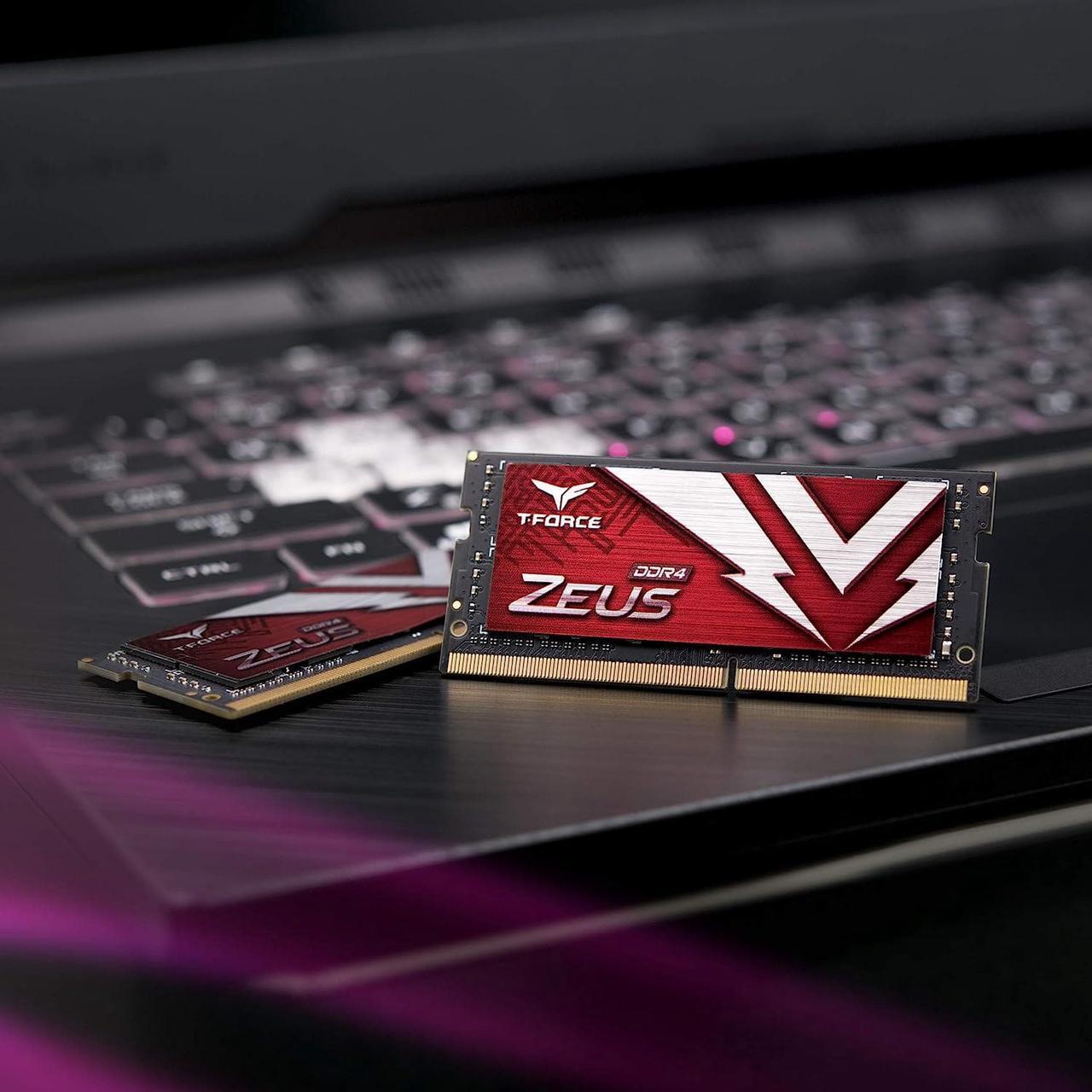 Alt view image 4 of 5 - TEAMGROUP T-Force Zeus DDR4 SODIMM 64GB (2x32GB) 3200MHz (PC4-25600) 260 Pin CL22 Laptop Memory Module Ram TTZD464G3200HC22DC-S01