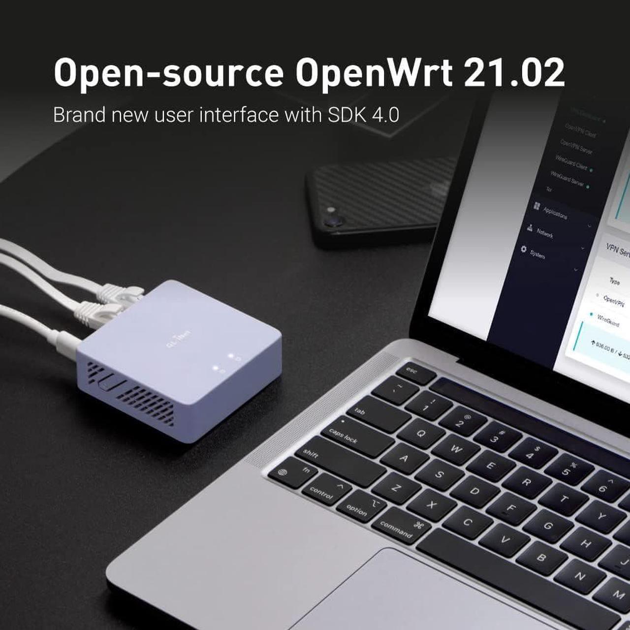 Alt view image 2 of 7 - GL.iNet MT2500 (Brume 2) Mini VPN Security Gateway for Home Office and Remote Work-VPN Server and Client for Home and Office, VPN Cascading, Internet Security, 2.5G WAN, 1 LAN Port (ABS Plastic Case)