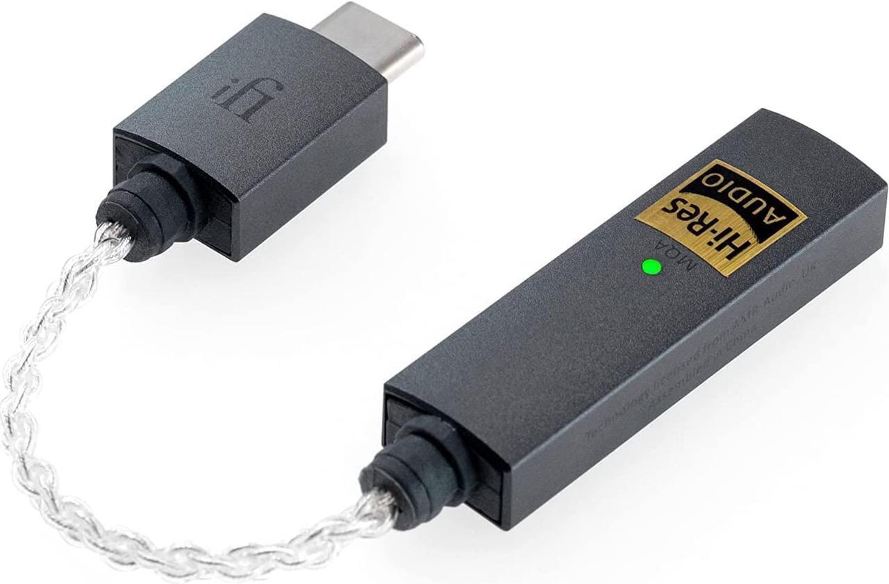 Alt view image 3 of 6 - DAC & Amplifier - USB-C to 3.5mm Adapter - Improve Headphone Sound from any Device - Gold-plated 3.5mm Headphone Socket  Flexible Cable - Supports Hi-Resolution 32-bit/384kHz/DSD256/MQA