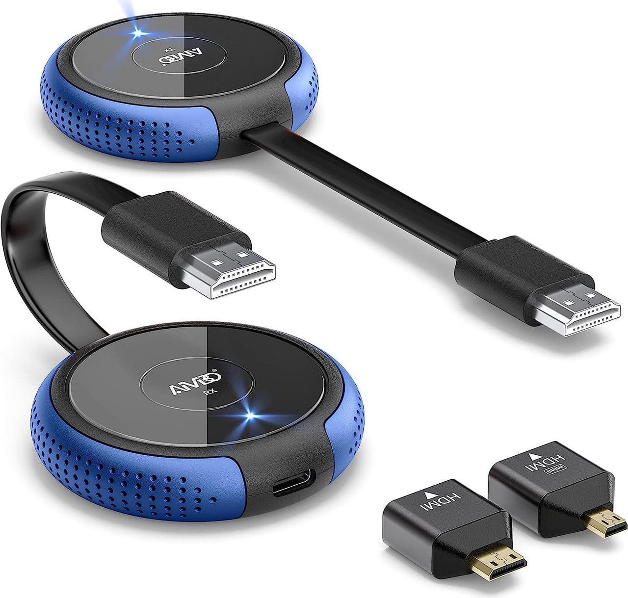 Main image of Wireless HDMI Transmitter and Receiver 4K, TIMBOOTECH Streaming Media Video/Audio/File HDMI Wireless Extender 5G Kit for Laptop, Camera, Cable Box, Netfix, PS5, Phone to Monitor, Projector, HDTV 165FT