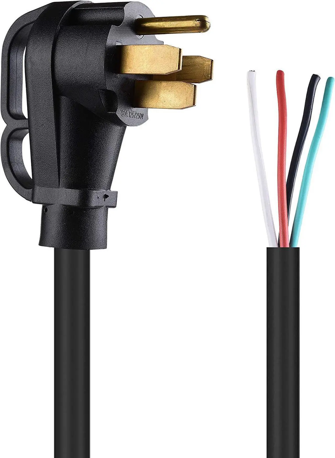 Alt view image 5 of 6 - Cable Matters 4 Prong Replacement 50 AMP RV Power Cord (NEMA 14-50P to 4 Wire) - 25 Feet