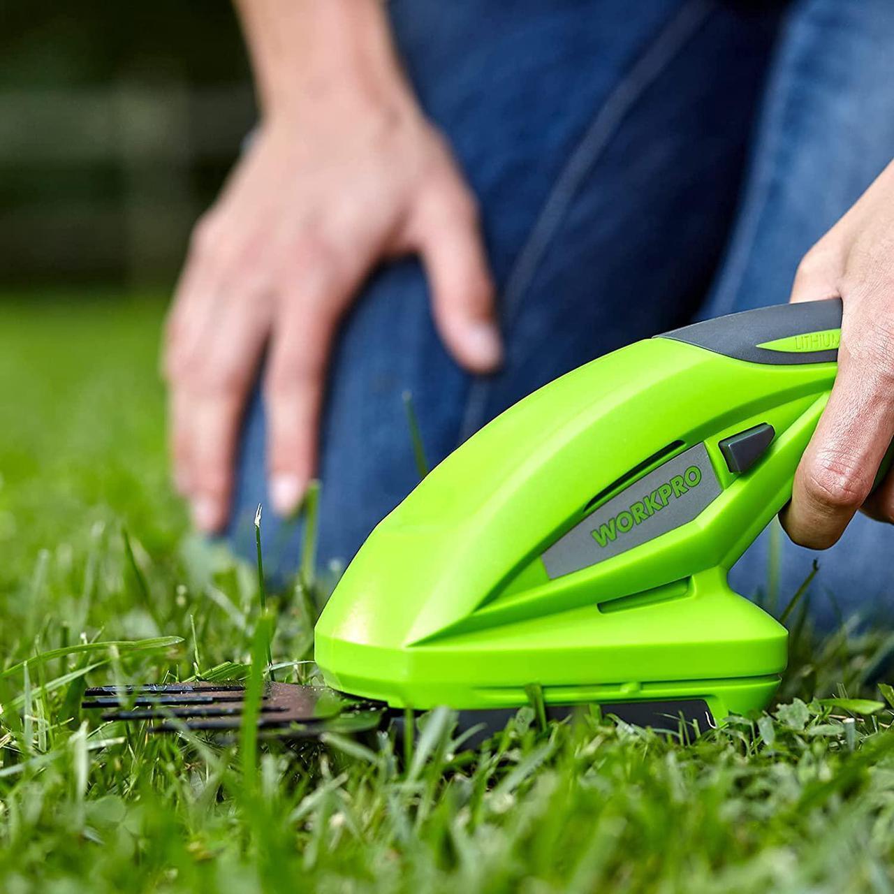 Alt view image 3 of 7 - Cordless Grass Shear & Shrubbery Trimmer - 2 in 1 Handheld Hedge Trimmer 7.2V Electric Grass Trimmer Hedge Shears/Grass Cutter Rechargeable Lithium-Ion Battery and Charger Included