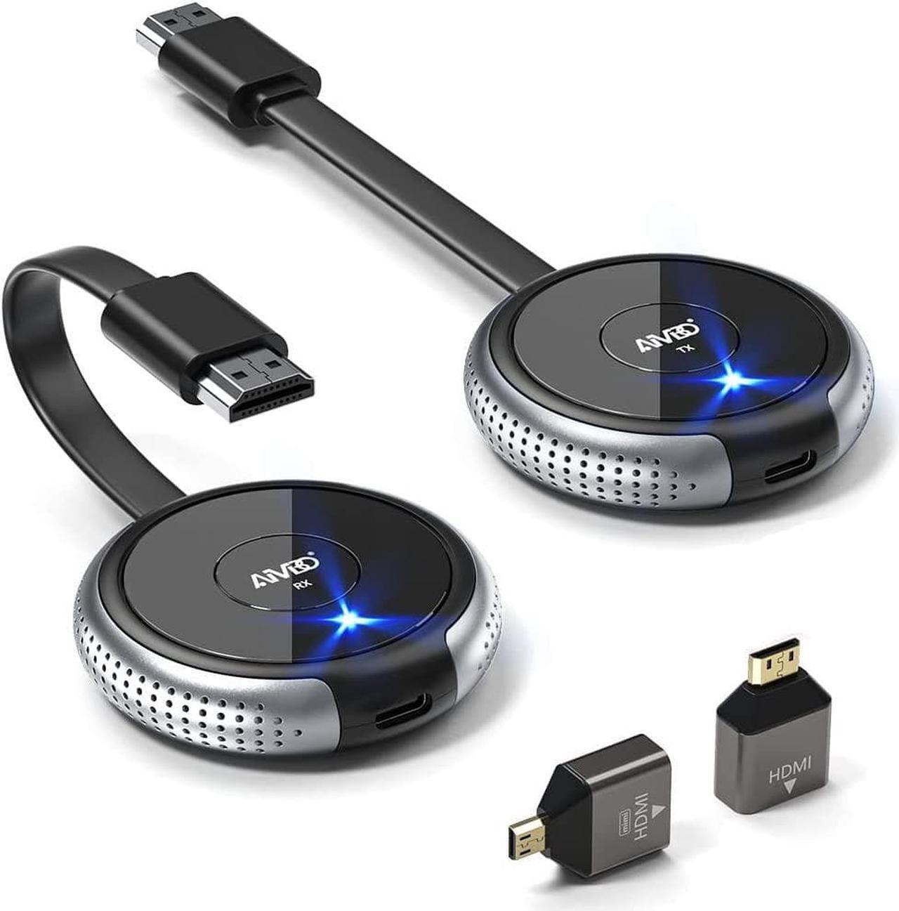 Main image of Wireless HDMI Transmitter & Receiver 4K, Streaming 2.4/5GHz Smooth Video/Audio to Monitor, Projector, HDTV, HDMI Wireless Extender 165FT/50M for Laptop, PC, Camera, Blu-ray, PS5, iPhone, Tablet