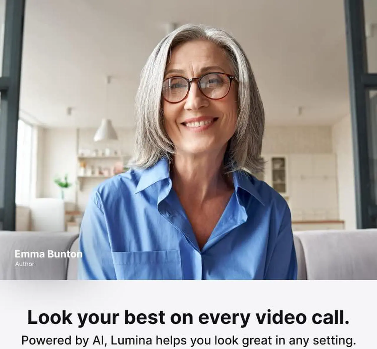 Alt view image 2 of 5 - 4K Webcam: Studio-Quality Webcam Powered by AI. Look Great on Every Video Call. Compatible with Mac and PC (Atomic Grey)
