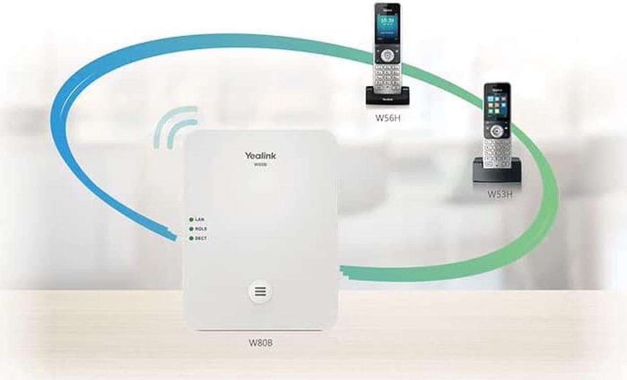 Alt view image 2 of 5 - Yealink YEA-W56H HD DECT Expansion Handset for Cordless VoIP Phone and Device