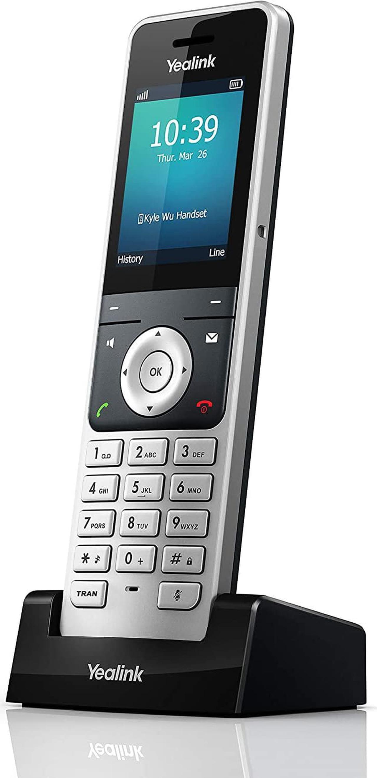 Alt view image 4 of 5 - Yealink YEA-W56H HD DECT Expansion Handset for Cordless VoIP Phone and Device