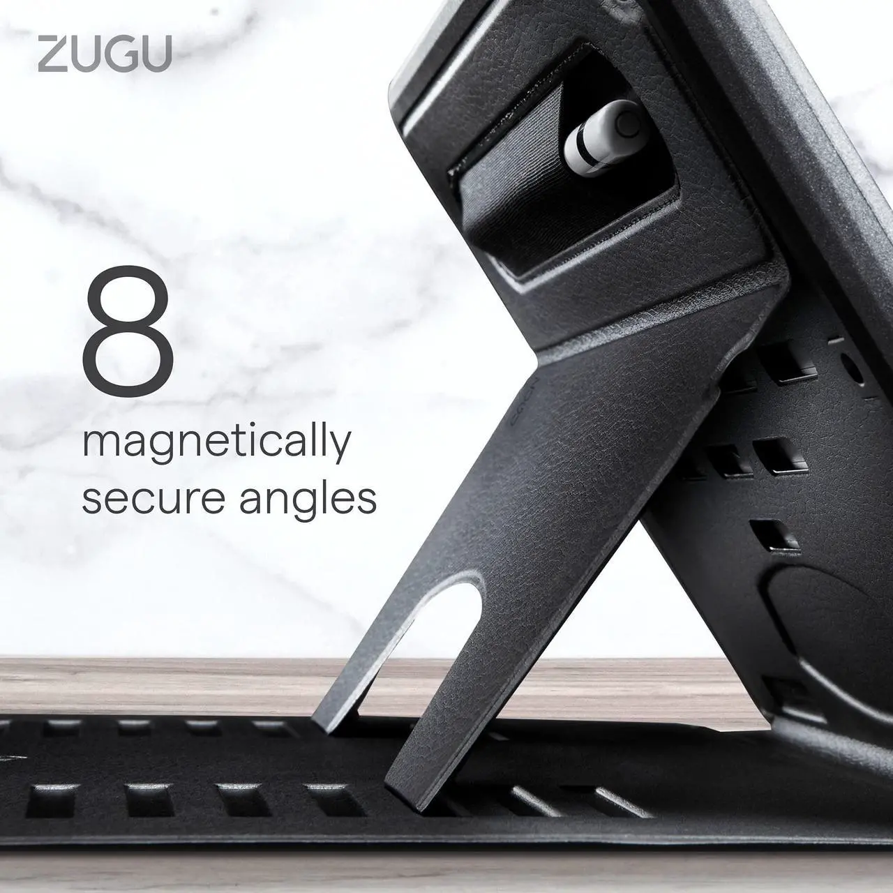 Alt view image 5 of 5 - ZUGU CASE for 10.2 Inch iPad 9th Generation Case 7th / 8th Generation Case (2021/2020/2019) | Protective, Thin, Sleek Design, Magnetic Stand, Sleep/Wake Cover | Magnetic Cover | Red