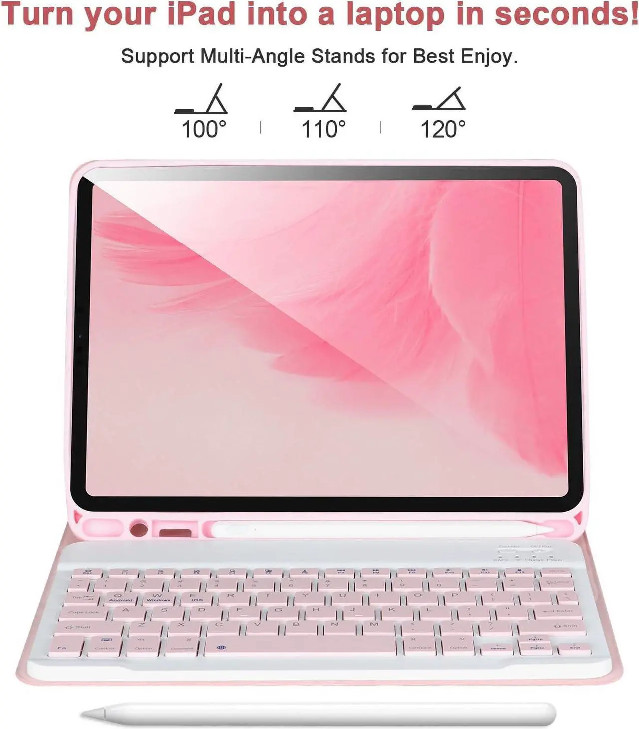 APHBZGE Keyboard Case for iPad Air 11 2024(M2),iPad Pro 11'' 4th/3rd