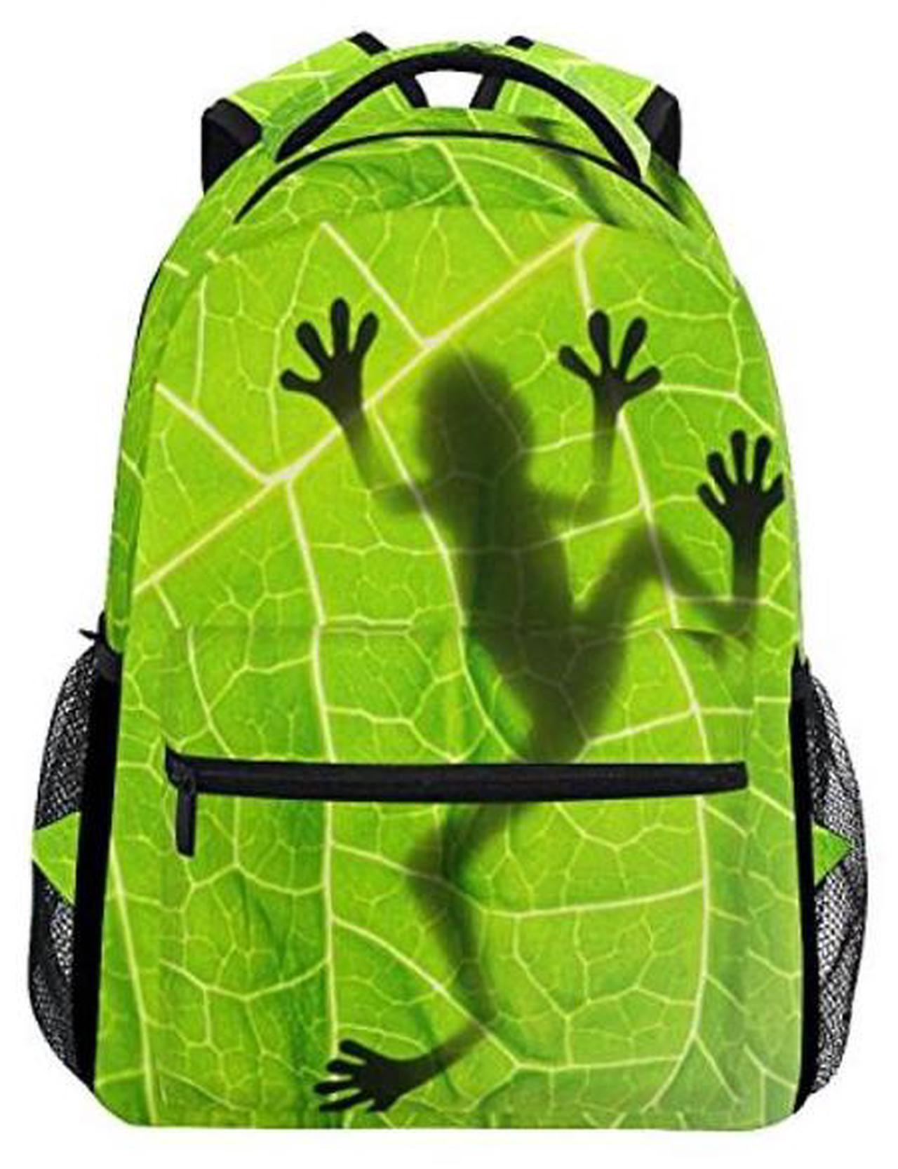 TropicalLife Rainforests Green Tree Frog Backpacks Bookbag Shoulder ...