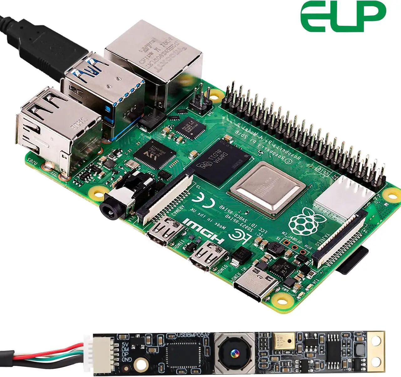 Alt view image 4 of 5 - 8mp Auto Focus USB Camera with Microphone Mini PC Camera for Computer 4K lightburn Camera for Laser Engraver Mini Strip Webcam Board CCTV USB Surveillance Camera for Raspberry Pi Laptop