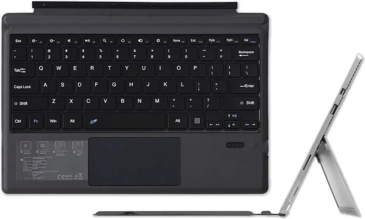 Main image of Keyboard Replacement Type Cover Trackpad Mouse for Microsoft Surface Pro 7+ 7 Pro 6 Pro 5 Pro 4 Pro 3 Ergonomic Portable Slim Wireless Bluetooth Rechargeable