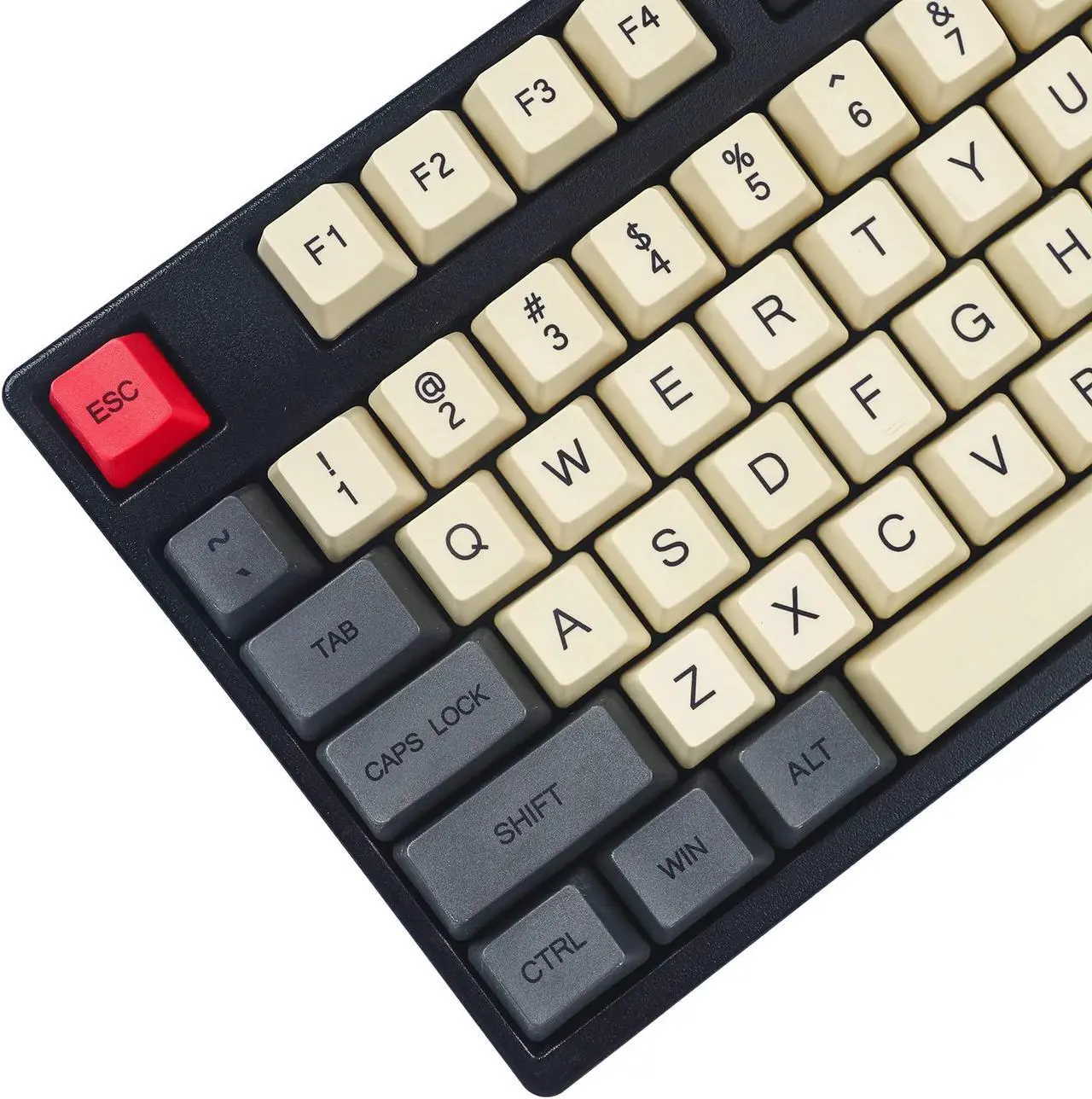 Alt view image 5 of 5 - YMDK Dye Sub Carbon 96 84 ANSI ISO Keycaps OEM Profile Thick PBT Mac Keycap Set for MX Keyaboard Melody 96 KBD75 FC980M Keychron