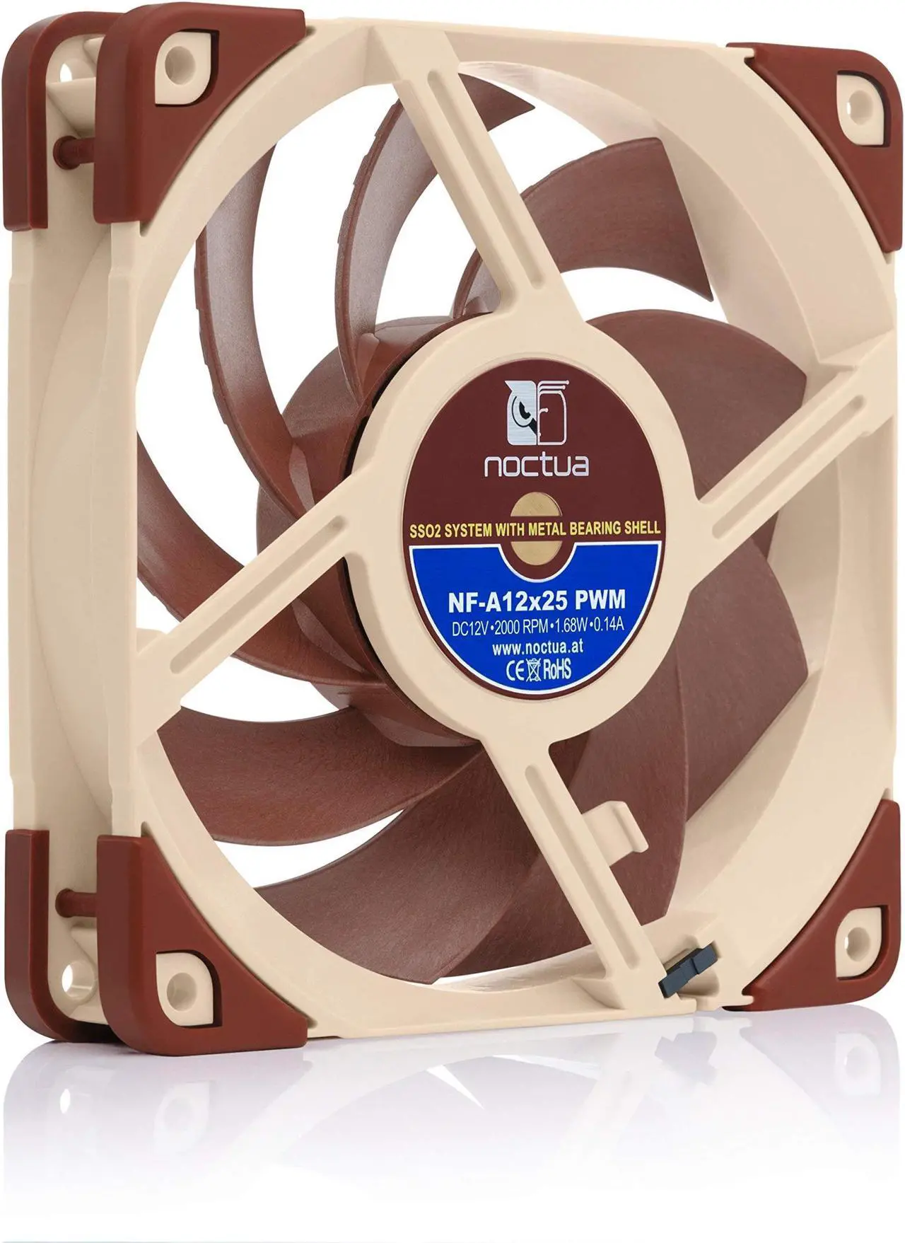 Alt view image 3 of 5 - Noctua 240mm AIO Upgrade Bundle (2X NF-A12x25 PWM 120mm Fans Plus 1x NT-H2 Thermal Paste)