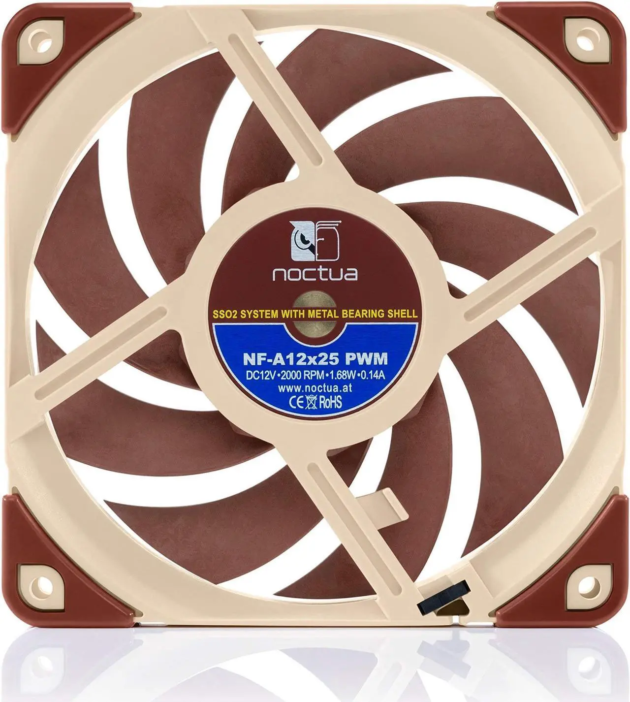 Alt view image 5 of 5 - Noctua 240mm AIO Upgrade Bundle (2X NF-A12x25 PWM 120mm Fans Plus 1x NT-H2 Thermal Paste)