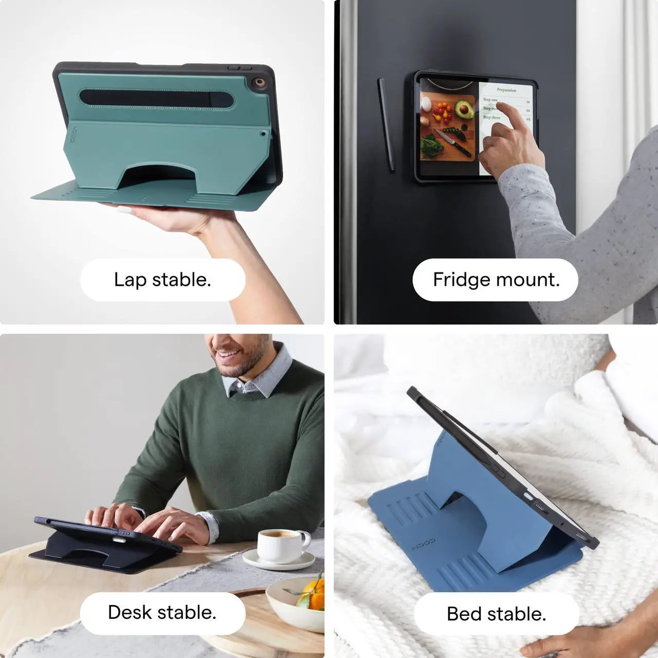 Alt view image 4 of 5 - ZUGU Case iPad Pro 11 Inch Case, 1st/2nd/3rd/4th Generation 2018/2020/2021/2022, Slim Protective Cover, Wireless Apple Pencil Charging, Convenient Magnetic Stand. Sleep/Wake Cover, Slate Blue