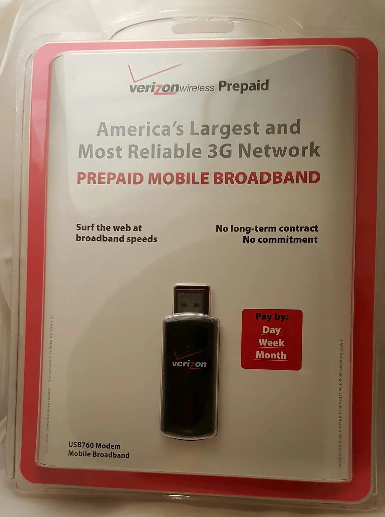 Main image of Verizon USB760 3G Prepaid USB Broadband Device