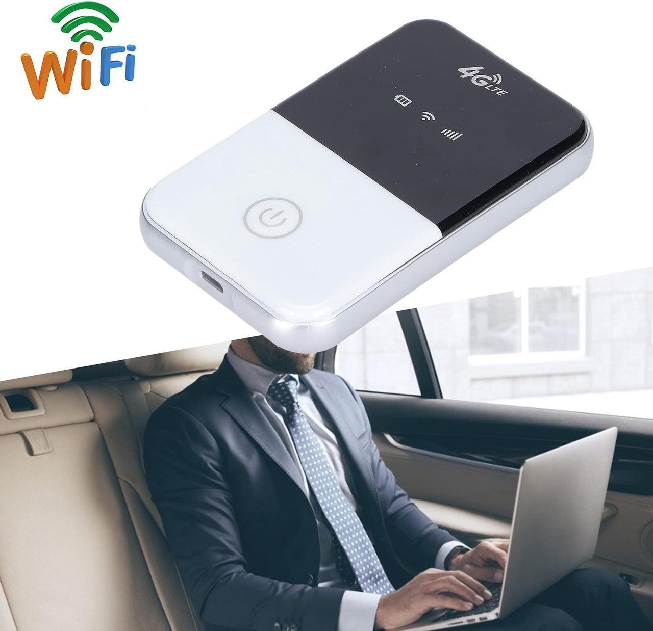 Alt view image 3 of 5 - WiFi Router Modem Router WiFi SIM Card WiFi Router LTE 3G/4G Wireless Mini Car Portable Unlocked Modem with SIM Card Slot WiFi Router(White)