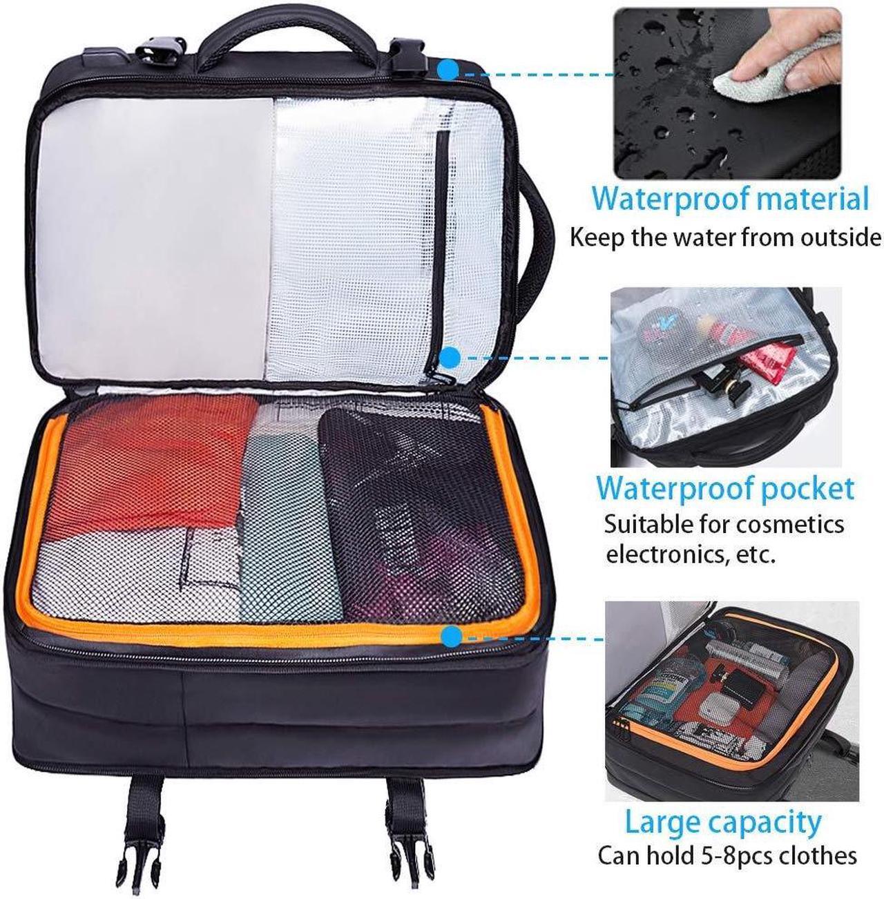 Alt view image 3 of 5 - 35L Travel Backpack,Flight Approved Carry On Backpack for International Travel Bag, Water Resistant Durable 17-inch Laptop Backpacks,Large Daypack Business Weekender Luggage Backpack for Men Women
