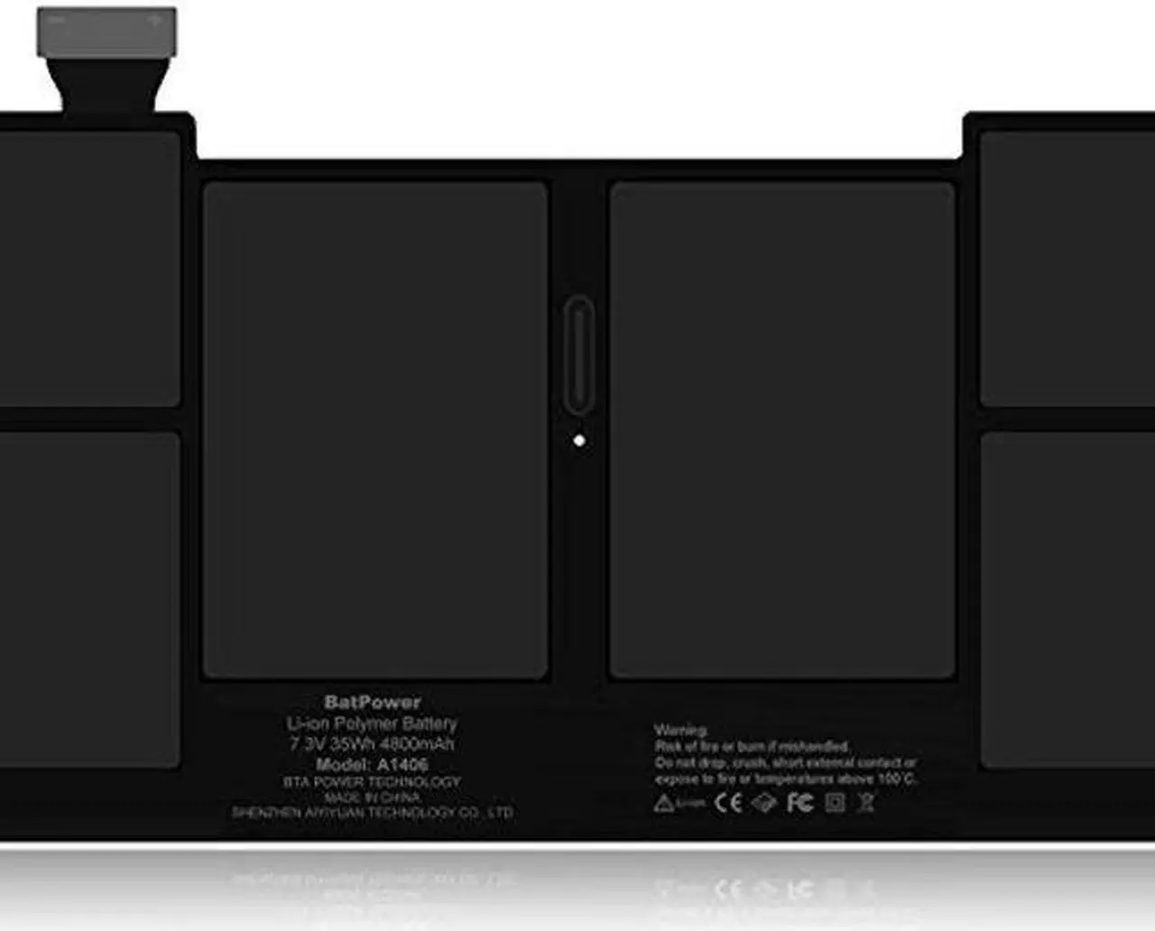 Alt view image 3 of 5 - BatPower A1406 Replacement Laptop Battery for Apple Mid 2011 MacBook Air 11-inch A1370 EMC 2471 Battery MacBook Air 11" A1370 Apple A1406 Battery 35Wh