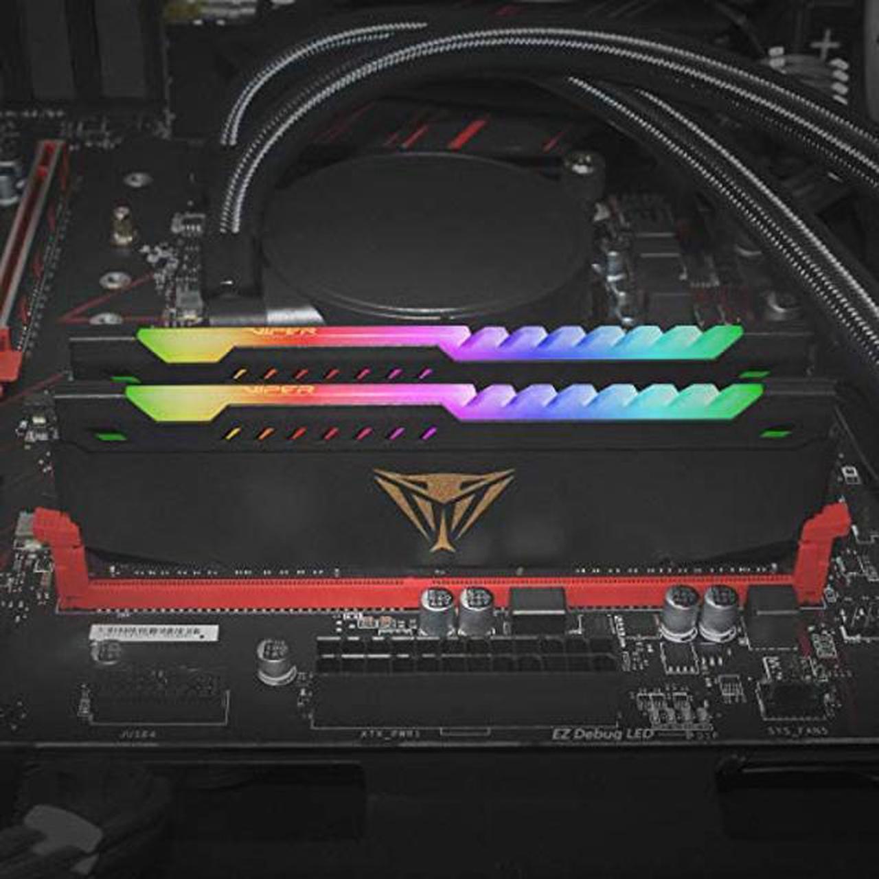Alt view image 5 of 5 - Patriot Viper Steel RGB DDR4 RAM 32GB (1X32GB) 3600MHz CL20 UDIMM Desktop Gaming Memory Module - PVSR432G360C0