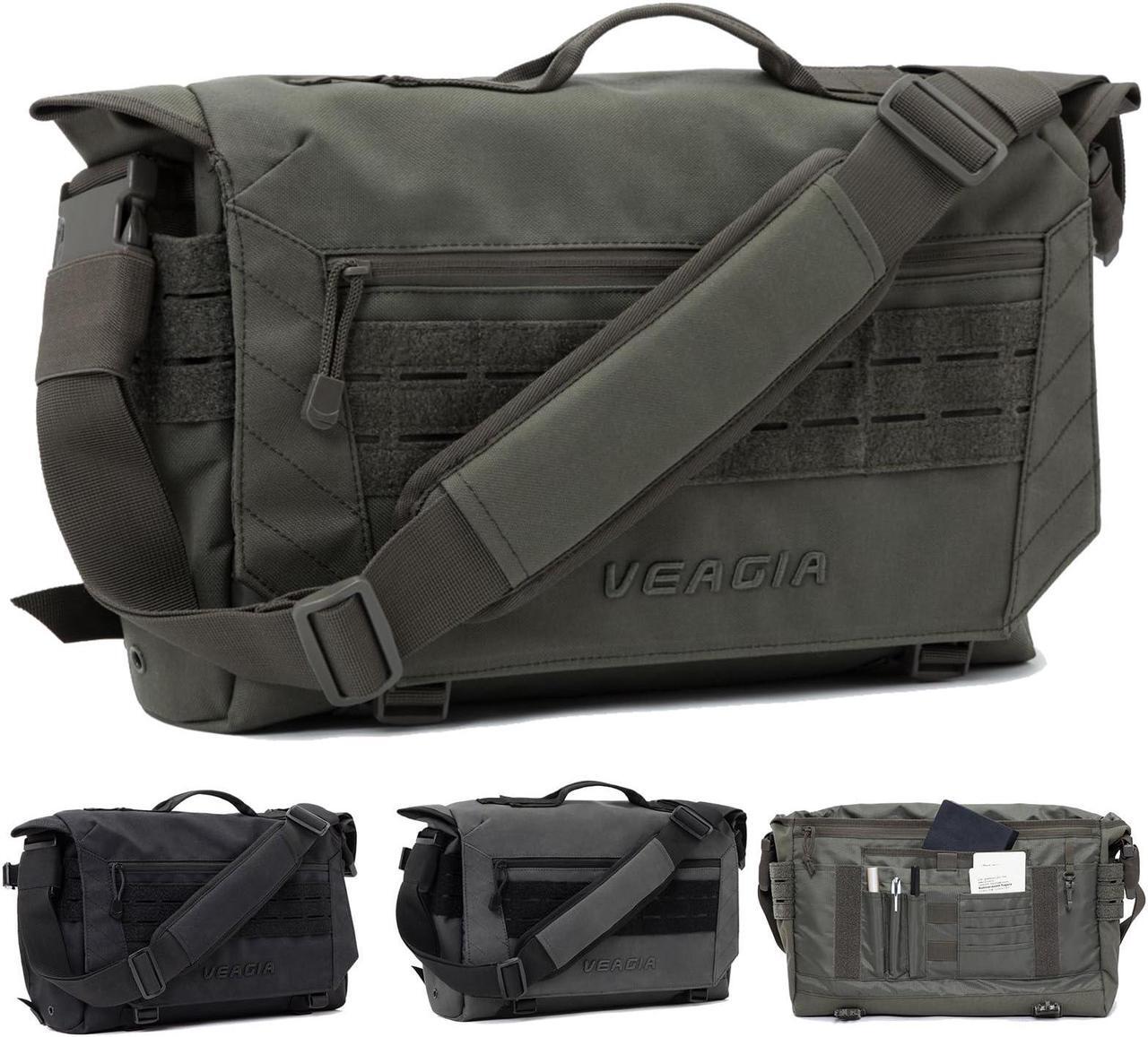 Main image of VEAGIA Messenger Bag For Men Laptop Bag Tactical Briefcase Canvas Crossbody Satchel Computer Shoulder Bags(17x12x5inch)