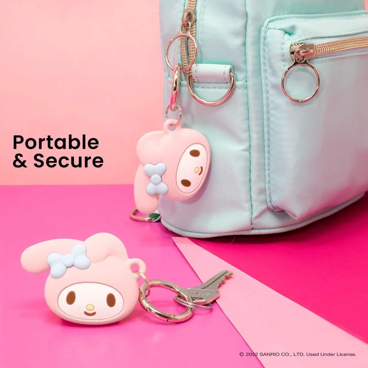 Alt view image 2 of 5 - iFace Sanrio Friends Special Edition Silicone Protective Cover Designed for Apple AirTag [Cute Character Case] [Carabiner Keychain Clip Included] - Set of 4 in Gift Box