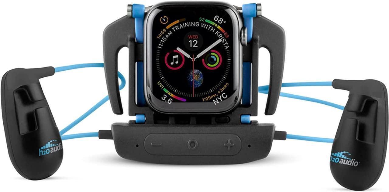 Main image of H2O Audio Interval Swim Headphones for Apple Watch Swimming Earbuds Waterproof IPX8 and 6-Hour Battery Life - Ideal for Swimming - Blue
