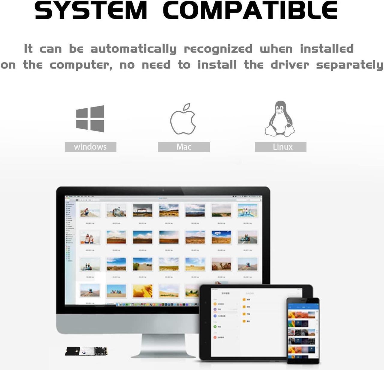Alt view image 5 of 5 - 256GB Internal SSD M.2 2280 NGFF SHARKSPEED Plus 3D NAND SATA III 6 Gb/s,Internal Solid State Drive for Notebooks Desktop PC (M.2 2280 256GB)