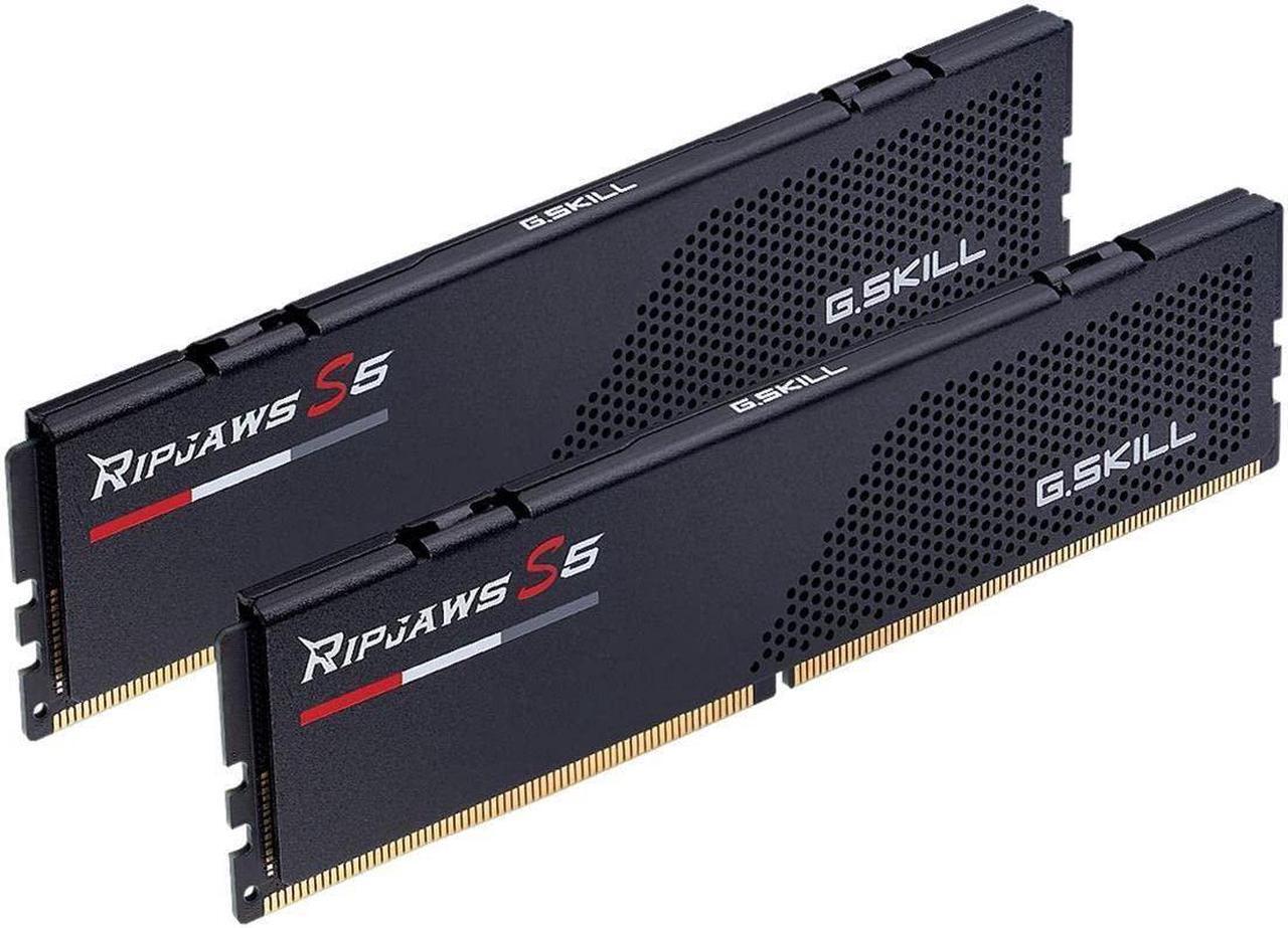 Alt view image 2 of 4 - G.SKILL Ripjaws S5 Series (Intel XMP 3.0) DDR5 RAM 48GB (2x24GB) 5200MT/s CL40-40-40-83 1.10V Desktop Computer Memory UDIMM - Matte Black (F5-5200J4040A24GX2-RS5K)