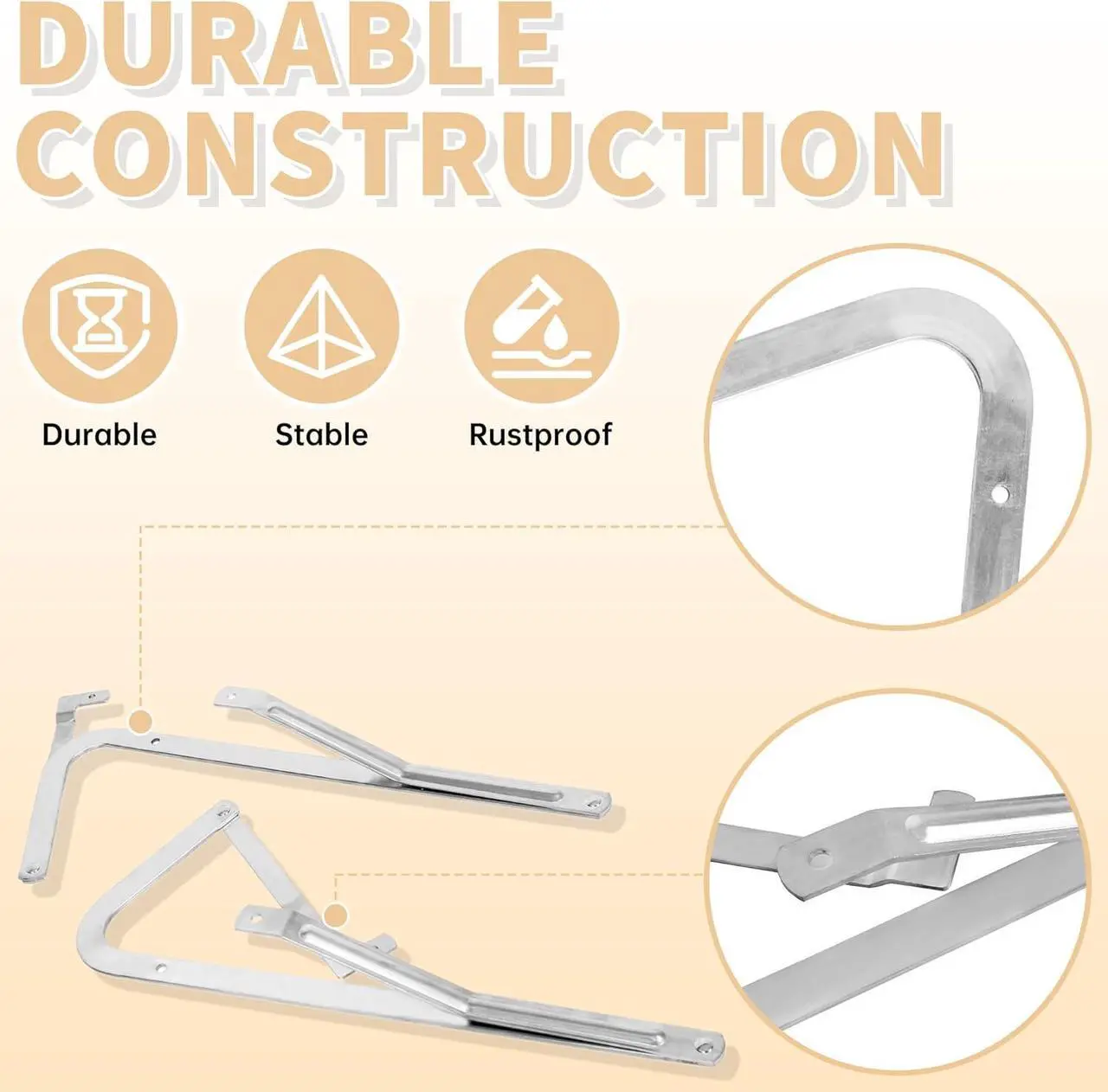 Alt view image 4 of 7 - Ecotric  Attic Ladder Spreader Hinge Arms Compatible with 2006 and Older Werner Models Mk 1 Thru Mk 3, A2208 A2210 A2508 A2510 W2208 W2210 W2508 W2510 WH2208 WH2210 WH2508 WH2510 WH3008 WH3010