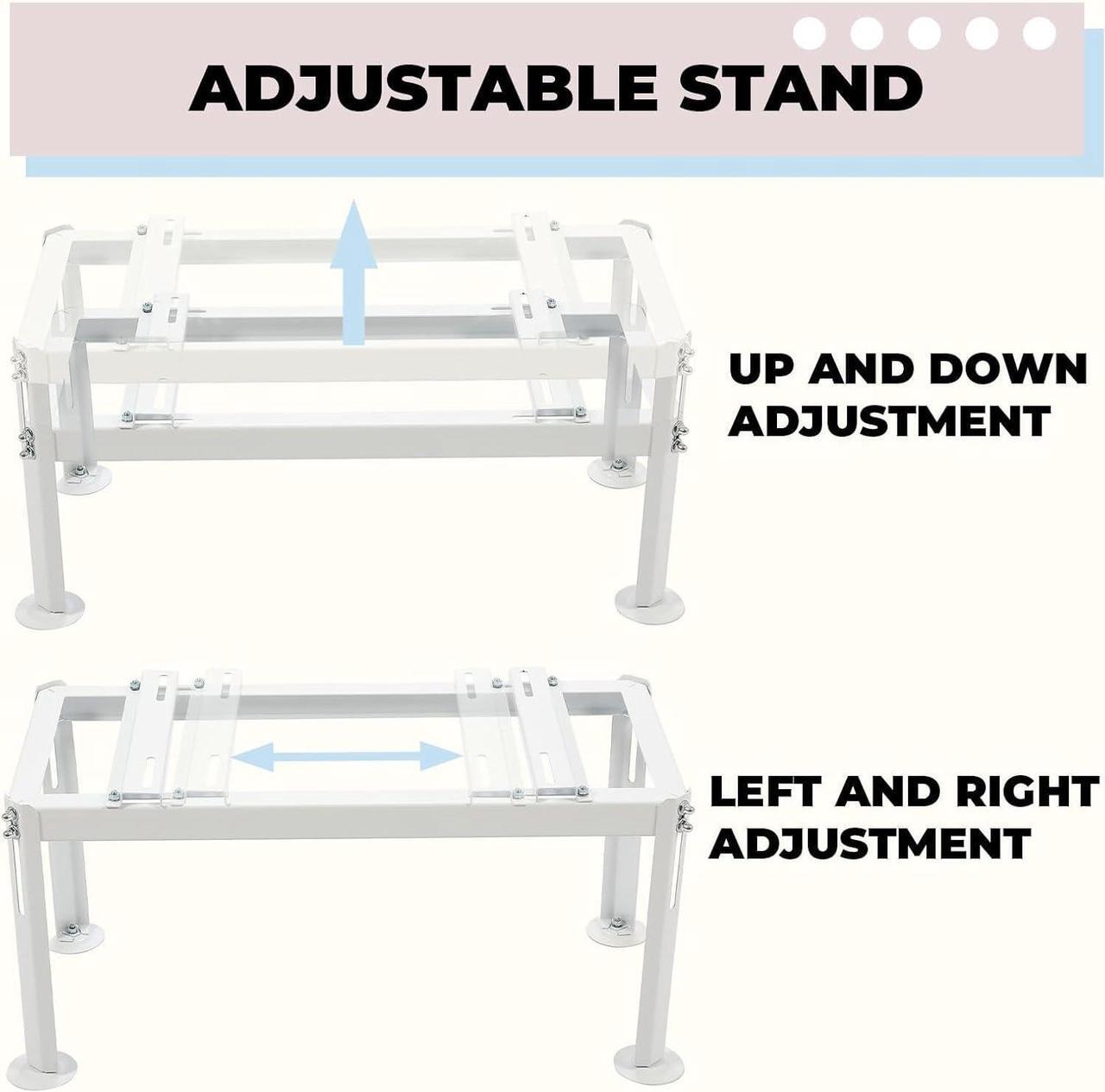 Alt view image 2 of 7 - Ecotric Ground Stand Bracket Mount for Mini Split Air Conditioner Heat Pump 9,000-12,000 BTU Heavy Duty Steel Powder Coated