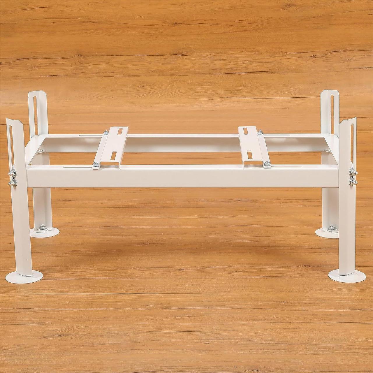Alt view image 5 of 7 - Ecotric Ground Stand Bracket Mount for Mini Split Air Conditioner Heat Pump 9,000-12,000 BTU Heavy Duty Steel Powder Coated