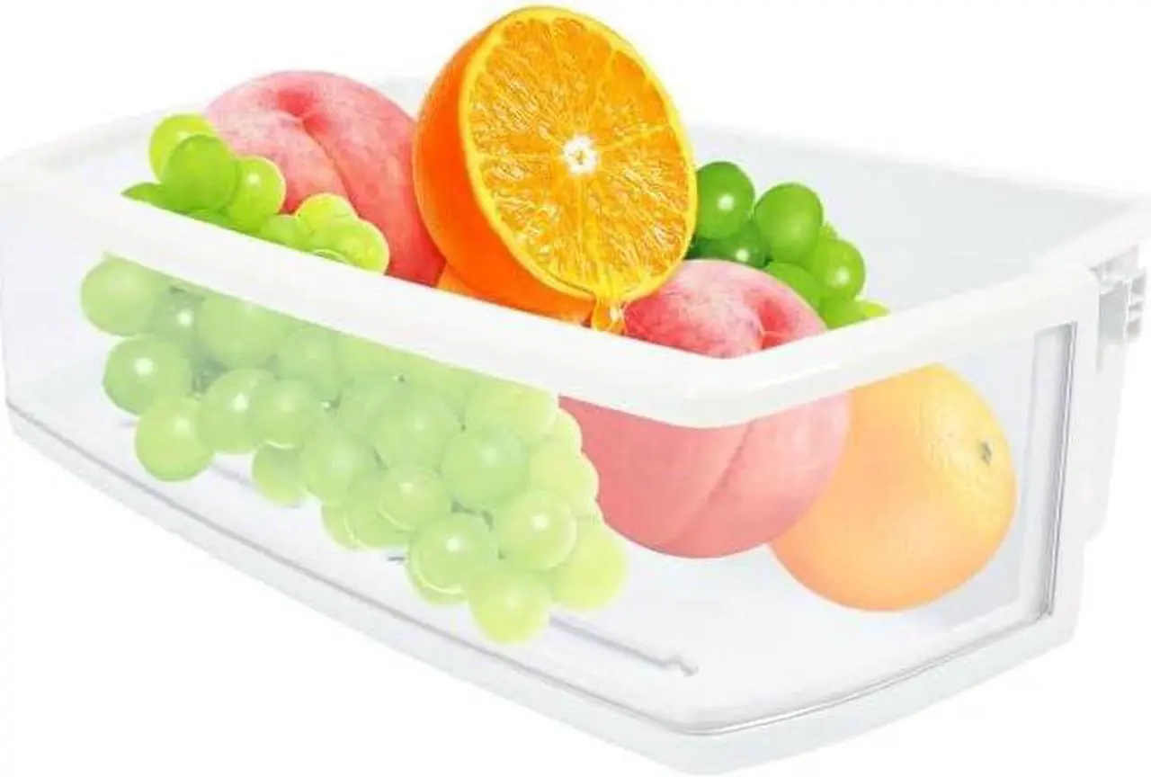 Main image of Ecotric AAP73631503 Refrigerator Door Shelf Bin Compatible with LG, Kenmore, Sears Refrigerator Freezer Door Bin Replacement Only Clear+White
