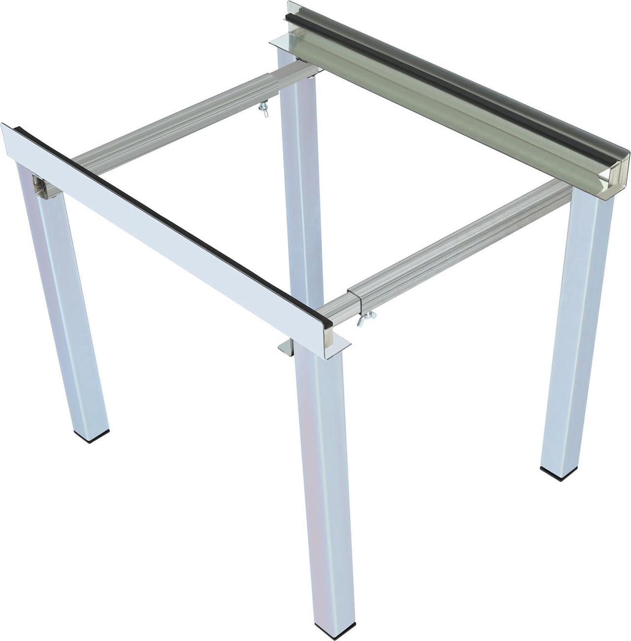 Alt view image 2 of 7 - Ecotric  Air Conditioner Bracket, Air Handler/Furnace Stand, Air Handler Stand Heat Pump Base, Steel Gound Stand for Central AC Silvery