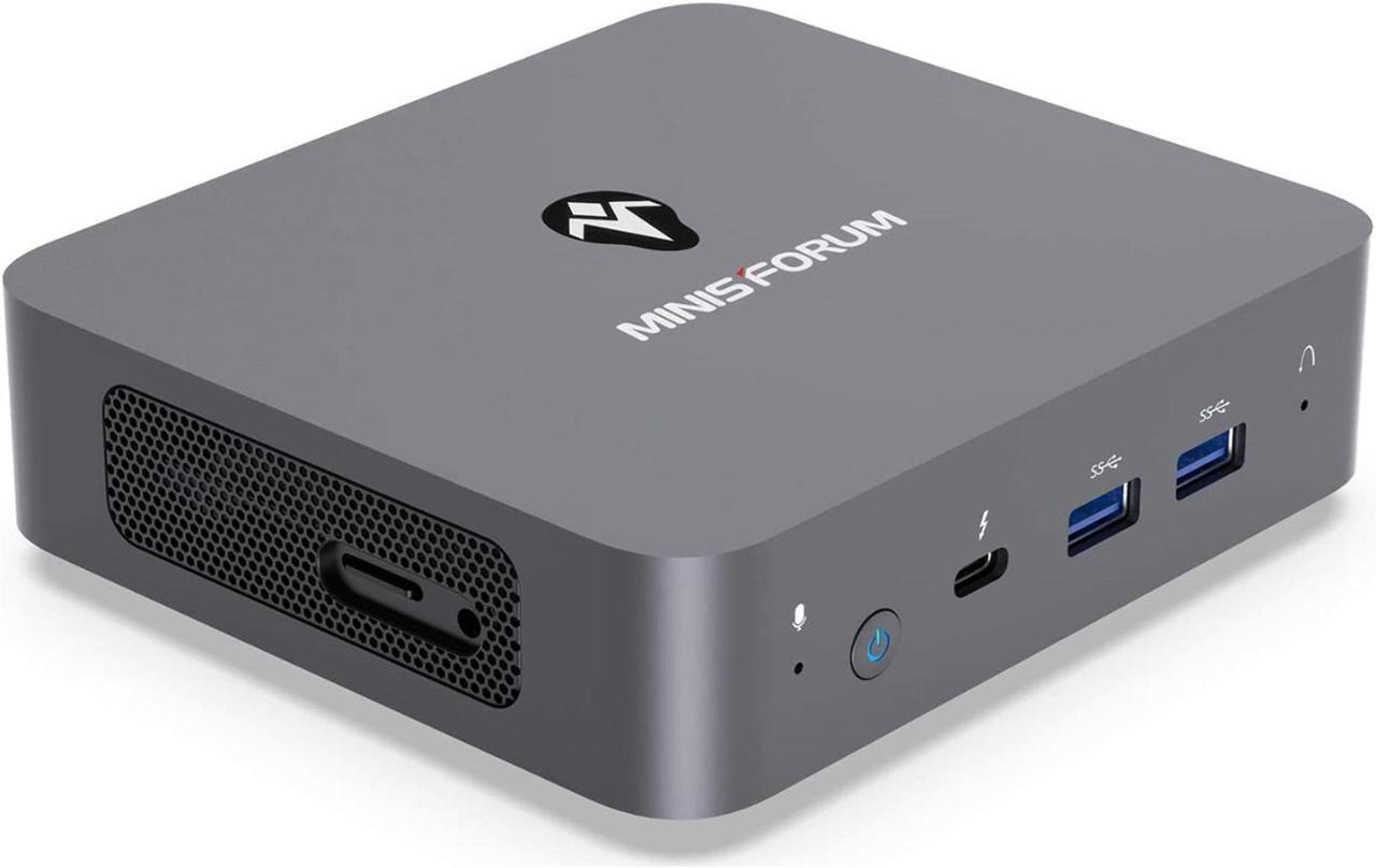 Main image of MINISFORUM Venus Series UN300 Mini PC Core i3-N300(up to 3.8GHz) Windows 11 Home 8GB RAM 256GB SSD, 2xHDMI/1xUSB-C 4K@60Hz Triple Outputs, 2xRJ45 Port, 4xUSB3.2 Small Computer for Office&Home
