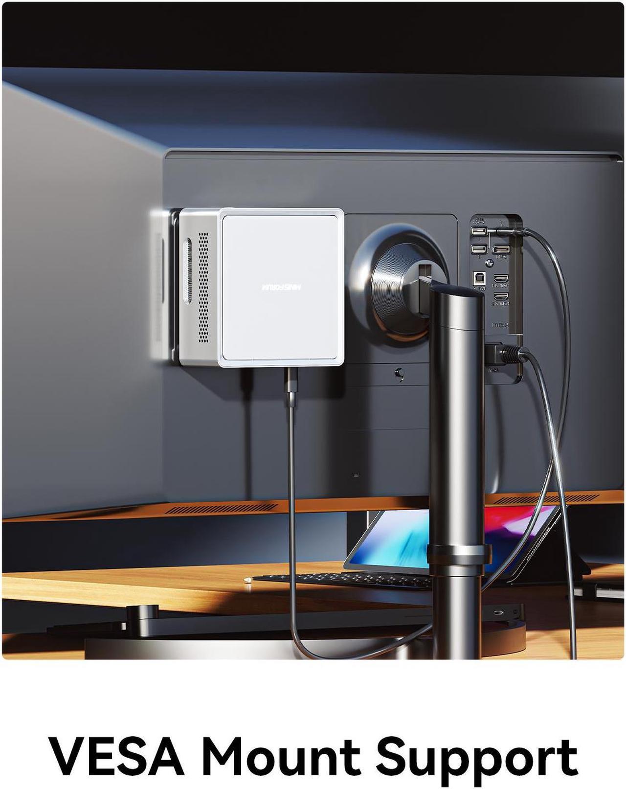 Alt view image 7 of 7 - MINISFORUM NAB6 Lite Mini PC Core i5-12600H(12C/16T, up to 4.5 GHz) Mini Computer 16GB RAM + 500GB SSD, 2xHDMI + 2xUSB-C 4K@60Hz Outputs, 2x2.5G LAN, 4xUSB3.2, Intel Iris Xe Graphics Desktop Computer